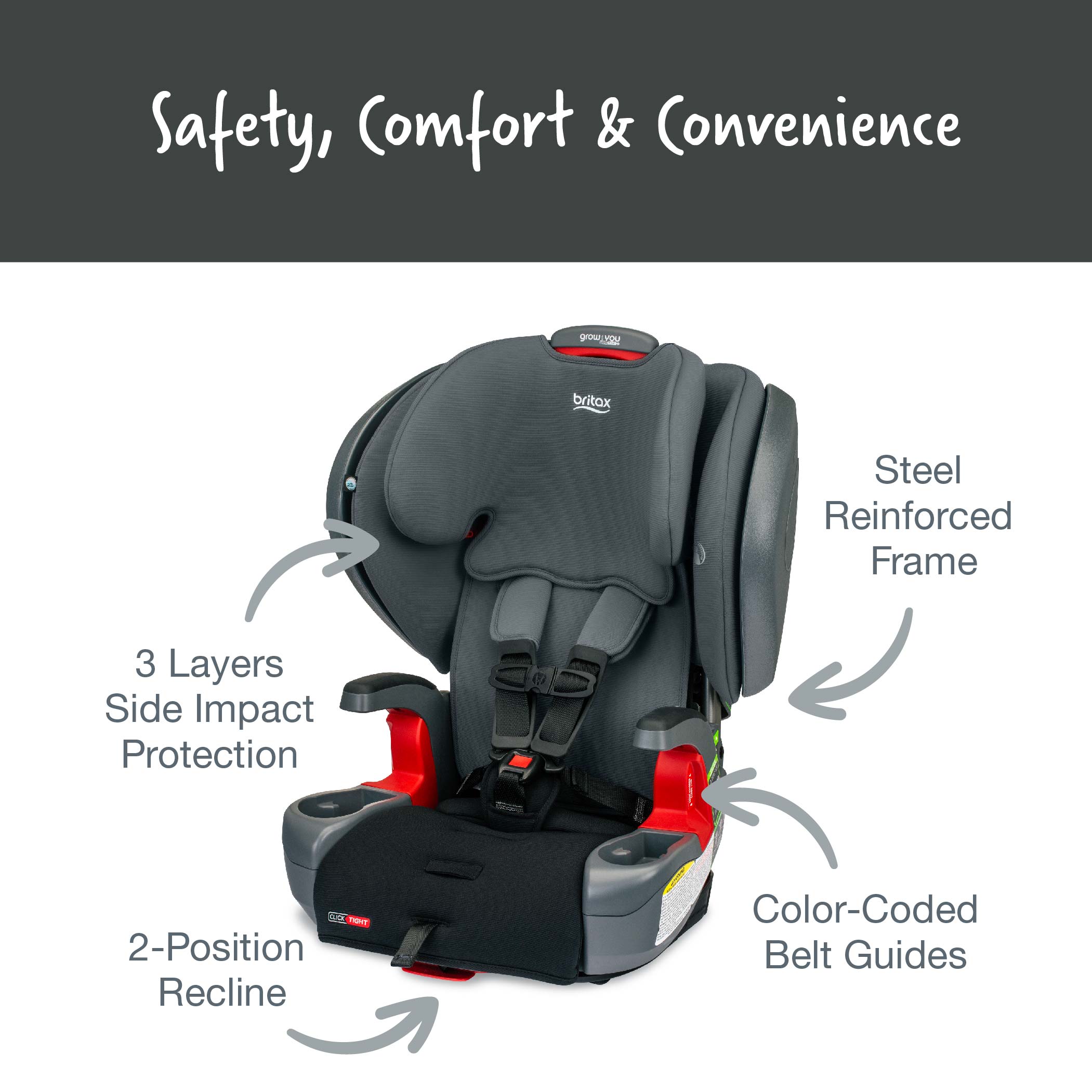 britax grow with you harness-2-booster car seat installation Britax Grow With You ClickTight Plus Harness-2-Booster – Baby Car Seat Installers